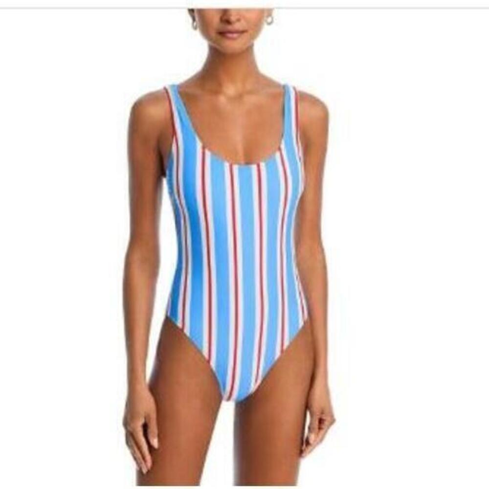 Solid & Striped Women's Multicolor Striped One Piece Swimsuit XL NWT